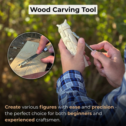 Straight Carving Gouge with Palm Handle – 12 mm (0.47 inches)