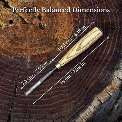 Straight Wood Carving Gouge, 5-12 mm / 0.20-0.47 in