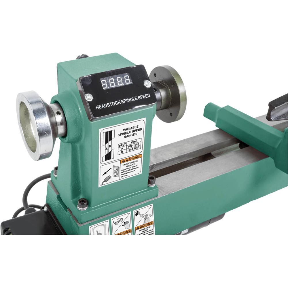 10" x 18" Variable-Speed Benchtop Wood Lathe