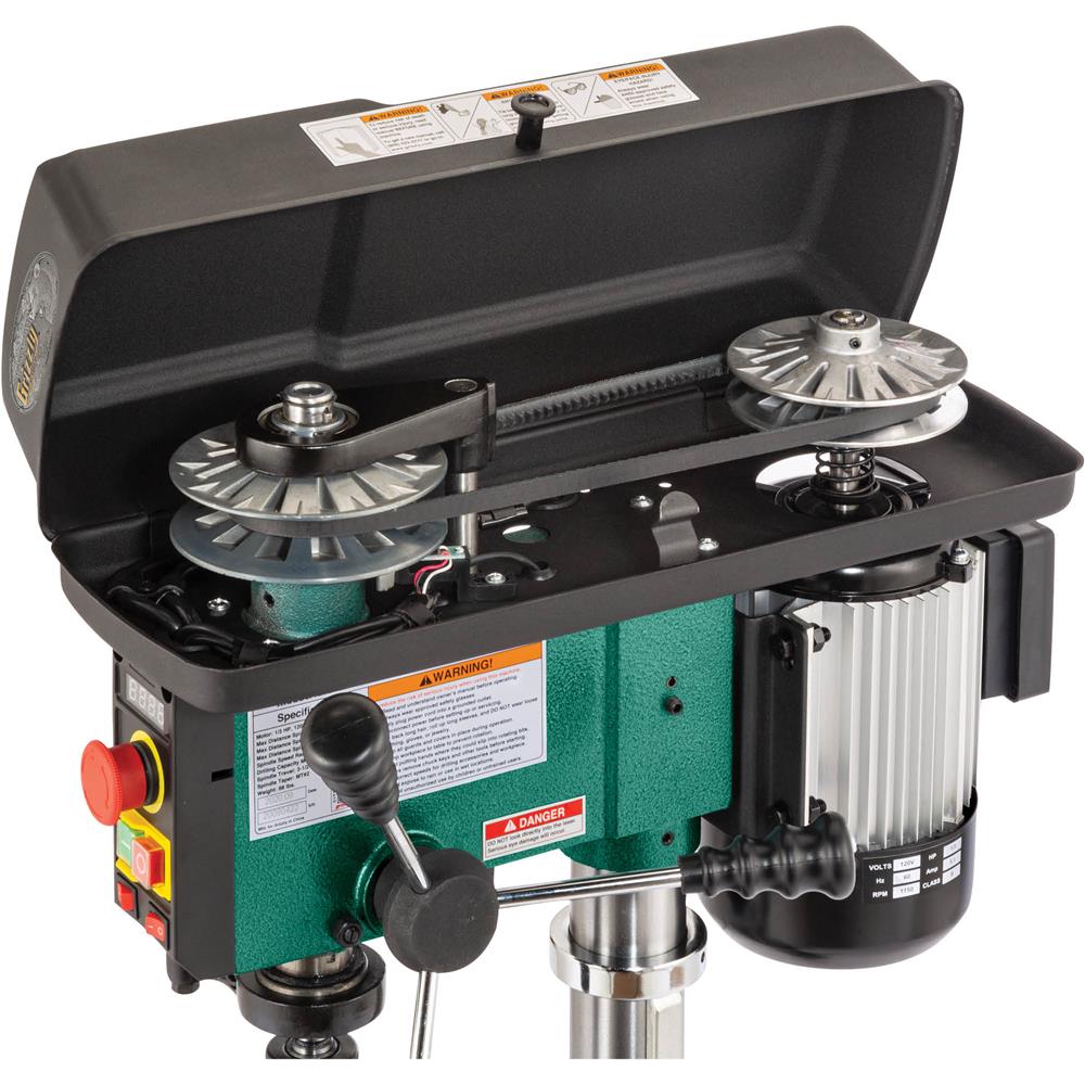 12" Variable-Speed Benchtop Drill Press with Laser