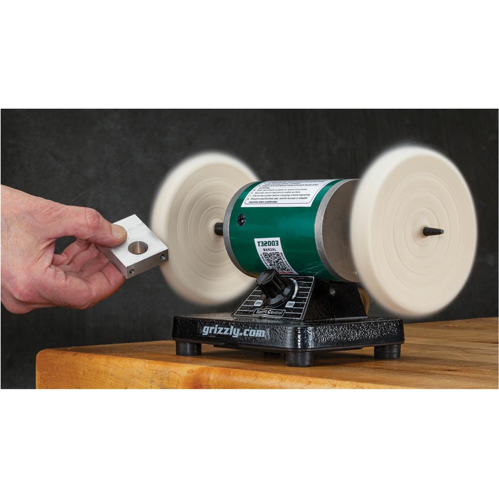 1/4 HP Variable-Speed Mini Benchtop Polisher