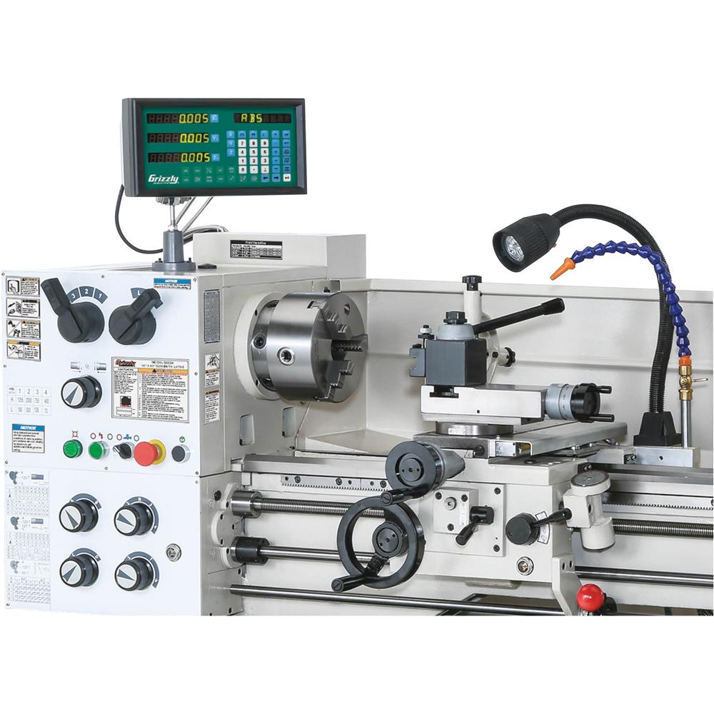 5-15/16" x 31-1/2" 2-Axis Lathe DRO