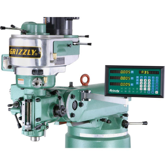 7-7/8" x 23-5/8" 2-Axis Mill DRO
