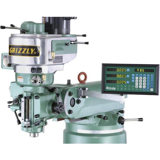 13-13/16" x 29-9/16" 2-Axis Mill DRO