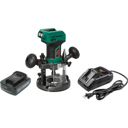 20V 1/4" Plunge Router Kit with Li-Ion Battery & Charger