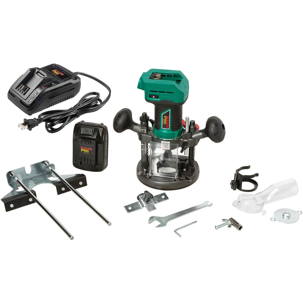 20V 1/4" Plunge Router Kit with Li-Ion Battery & Charger