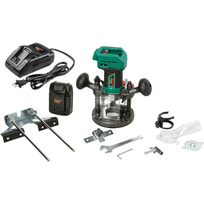 20V 1/4" Plunge Router Kit with Li-Ion Battery & Charger