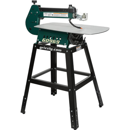 21" Variable-Speed Scroll Saw with Foot Pedal and Stand