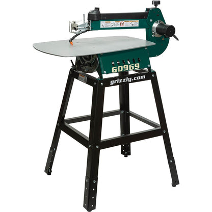 21" Variable-Speed Scroll Saw with Foot Pedal and Stand