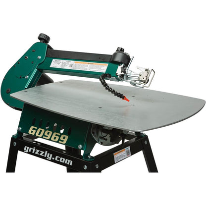 21" Variable-Speed Scroll Saw with Foot Pedal and Stand