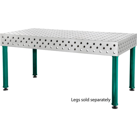 78" x 39" 3D Steel Nitride-Coated Welding Tabletop