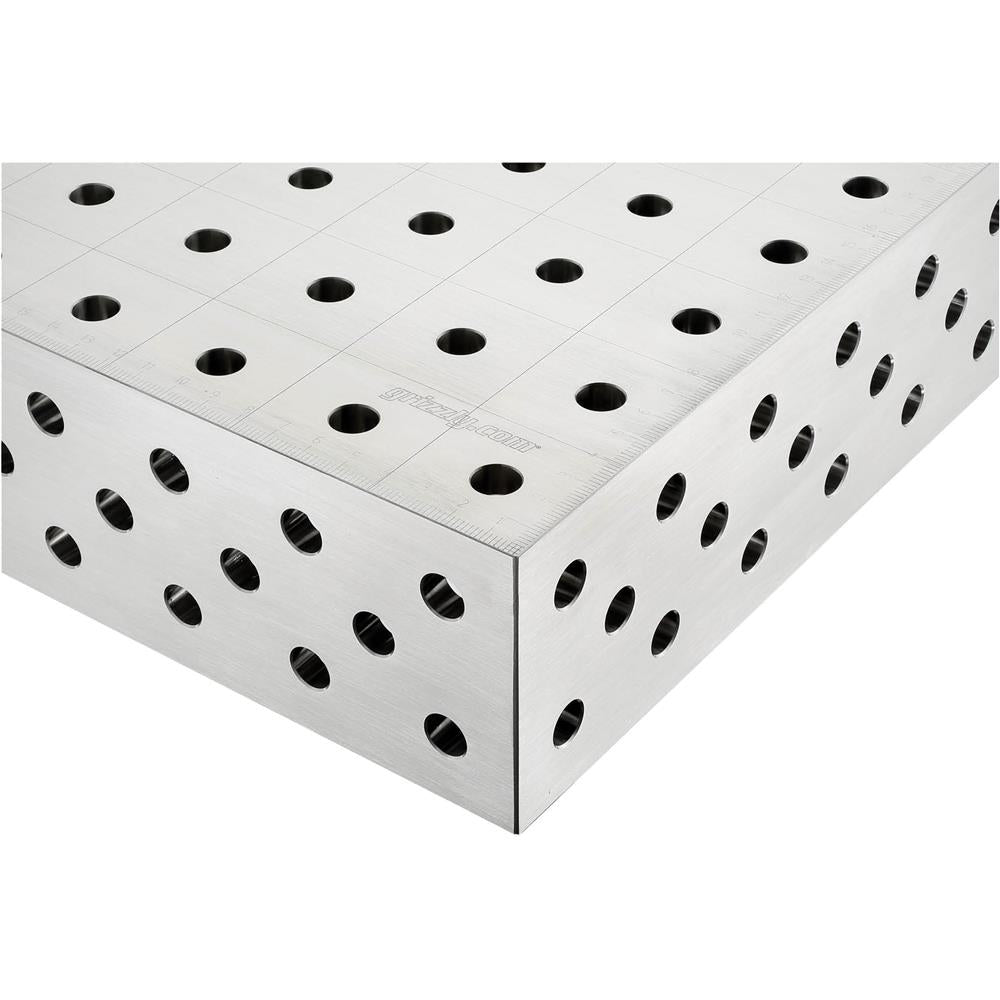 78" x 39" 3D Steel Nitride-Coated Welding Tabletop