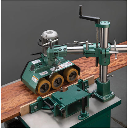 1 HP Variable-Speed 3-Roller Power Feeder, Single-Phase