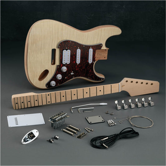 Fiddleback Maple Electric Guitar Kit