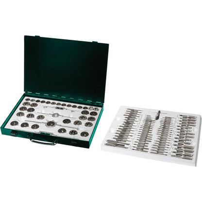 110-Pc. Metric M2 HSS Tap & Die Set