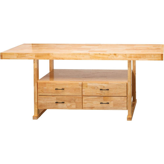 84" 4-Drawer Butcher Block Workbench