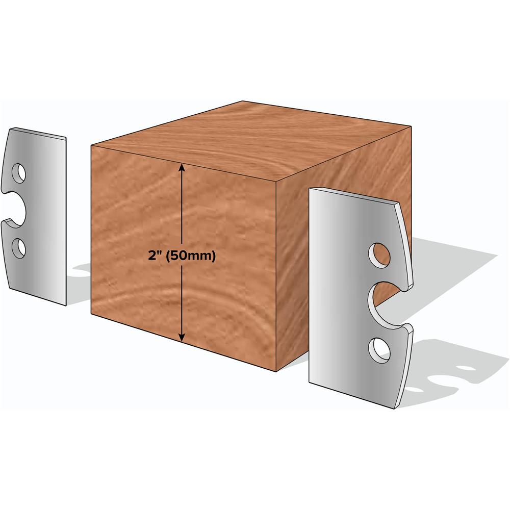 2" Straight-Edge Side Planer Knives, 2-Pk.