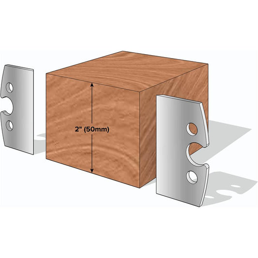 2" Straight-Edge Side Planer Knives, 2-Pk.