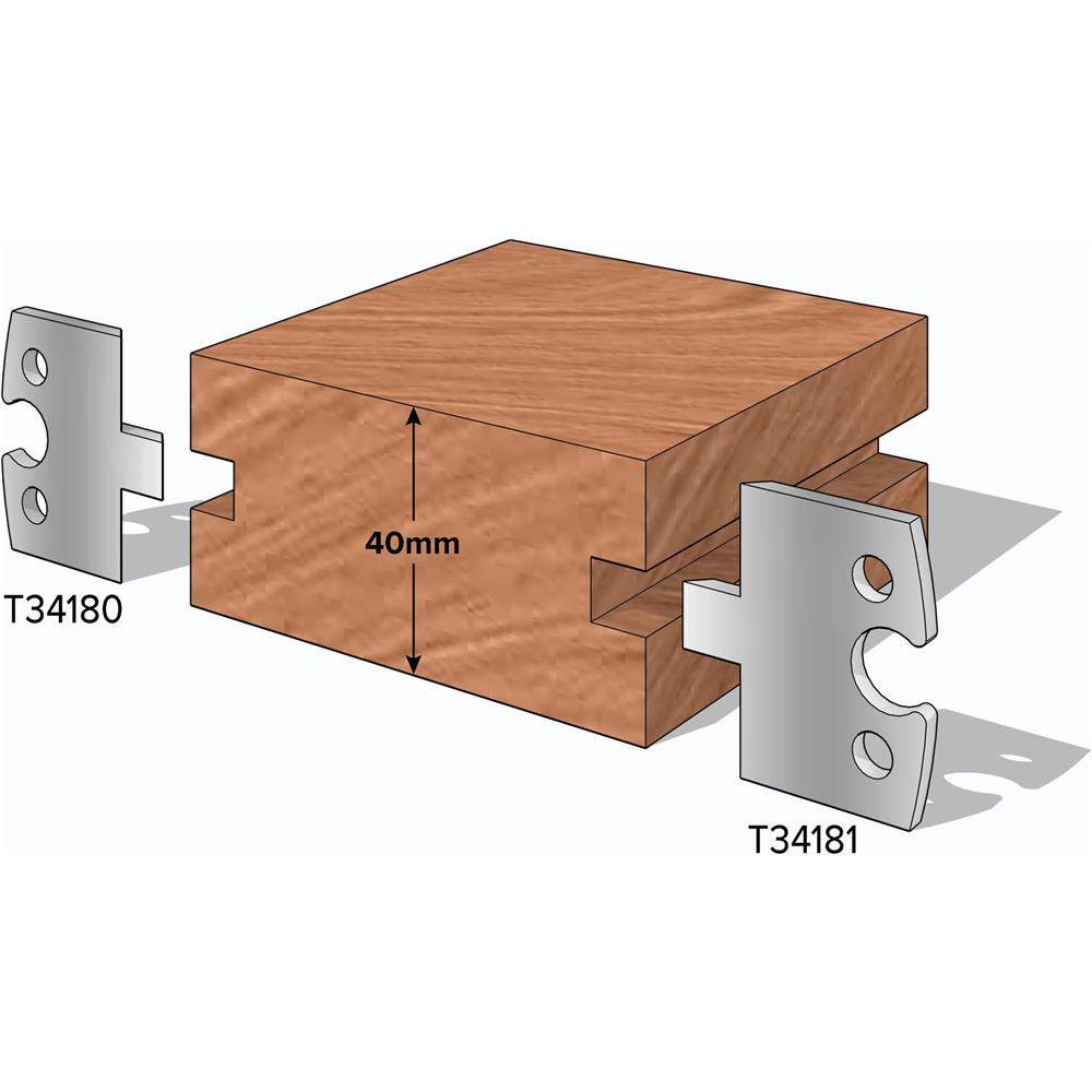 1-1/2" T&G Knives Female, 2-Pk.