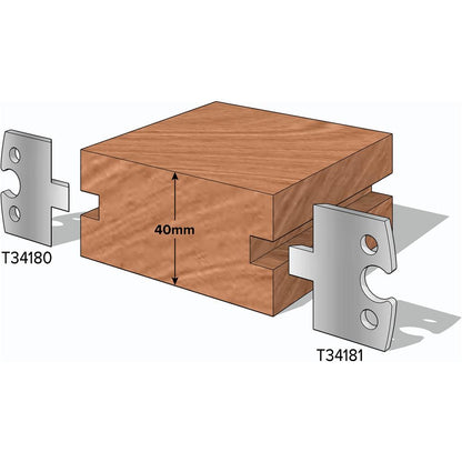 1-1/2" T&G Knives Female, 2-Pk.