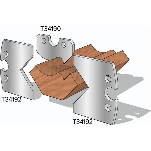 2-1/4" Crown Moulding Top Knives, 2-Pk.