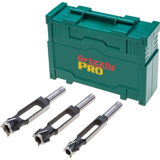 Tenon/Plug Cutter 3-Pc. Set - 3/8", 1/2", 5/8"