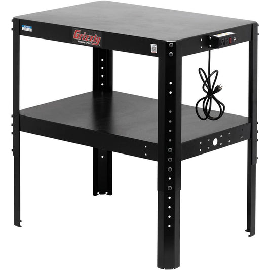 36" x 24" Benchtop Machine Stand w/ Power Outlets