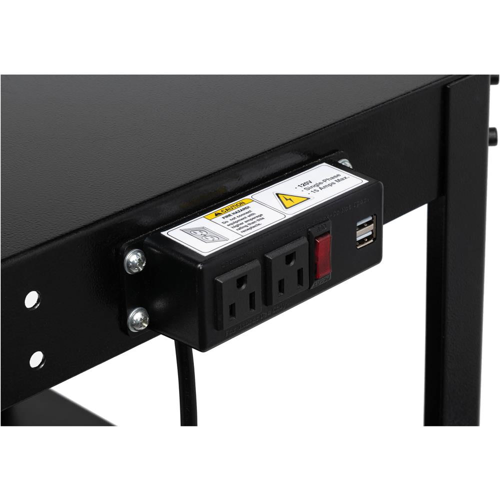 36" x 24" Benchtop Machine Stand w/ Power Outlets