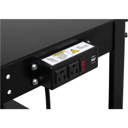 36" x 24" Benchtop Machine Stand w/ Power Outlets