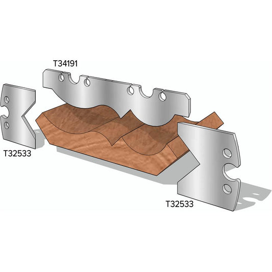 Crown Moulding Side Knives for T34191, 2-Pk.