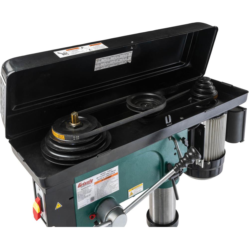 20" Floor Drill Press w/ LED & Laser Guide