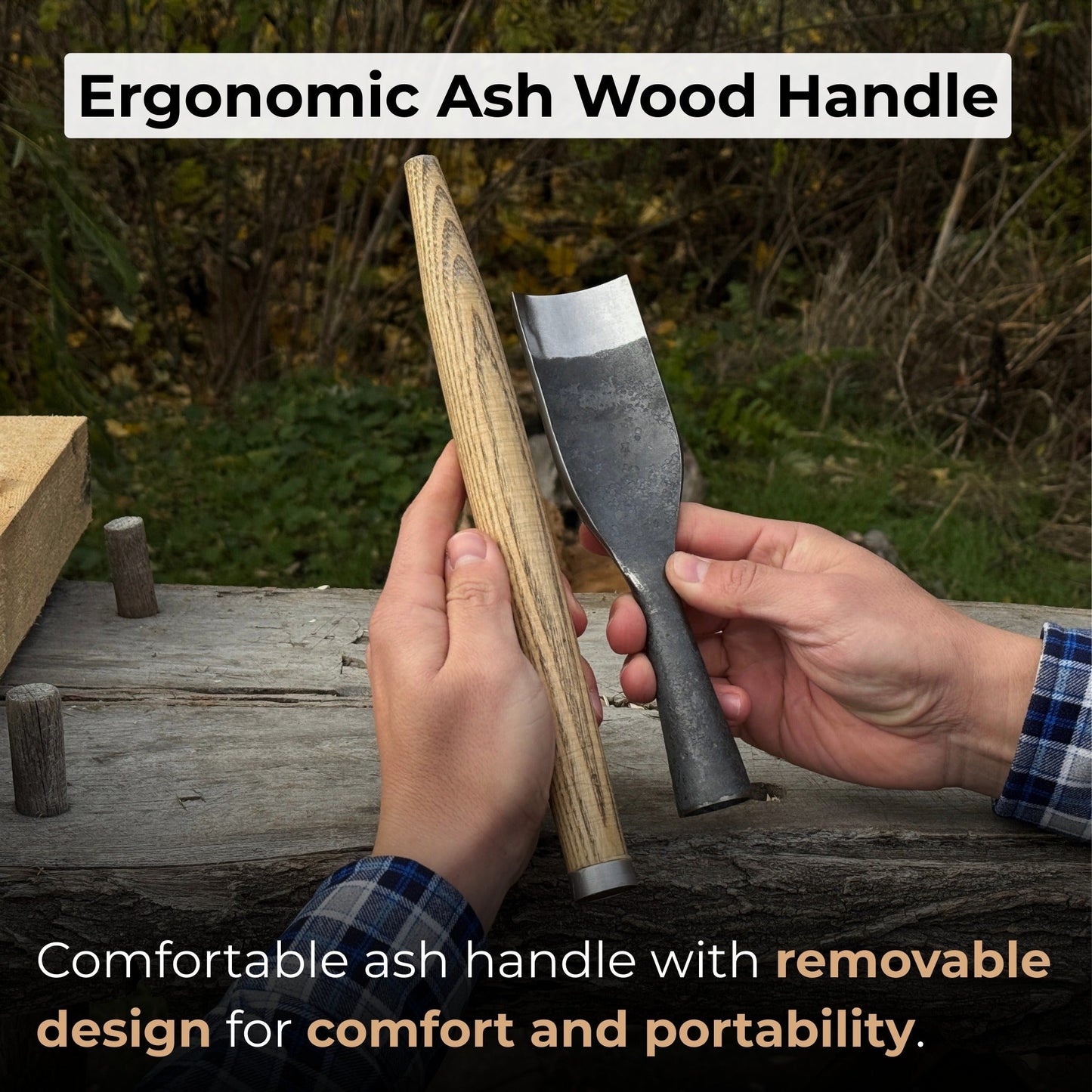 Timber Framing Rounded Chisel, 20 - 100 mm (0.8 - 3.9 inches)