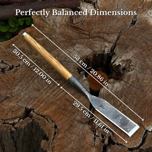 Timber Slick Chisel for Woodworking – 20 to 100 mm (0.8–3.9 Inches)