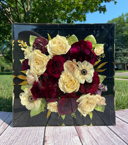 flowers in casting epoxy