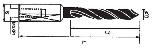 S/C V-Point Bit, With Steel Shank. 5Mm Dia X Lh X 70 Mm Oal