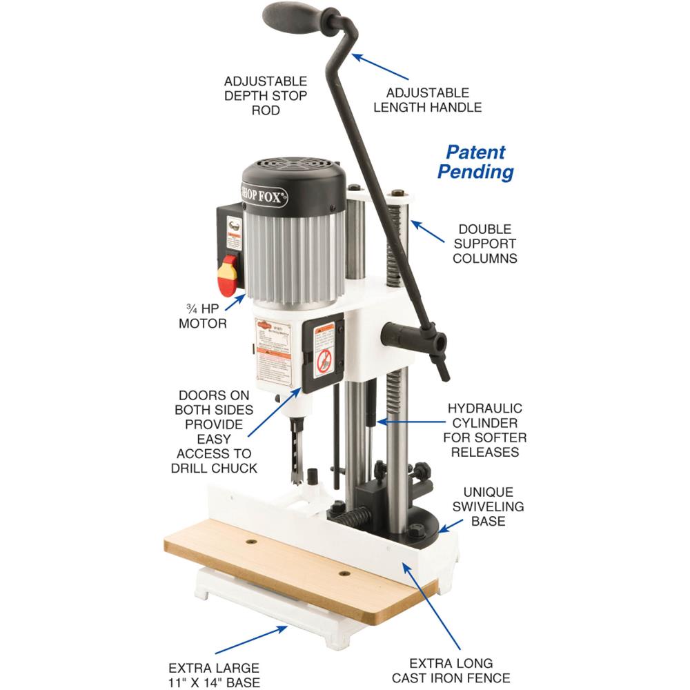 3/4 HP Mortising Machine