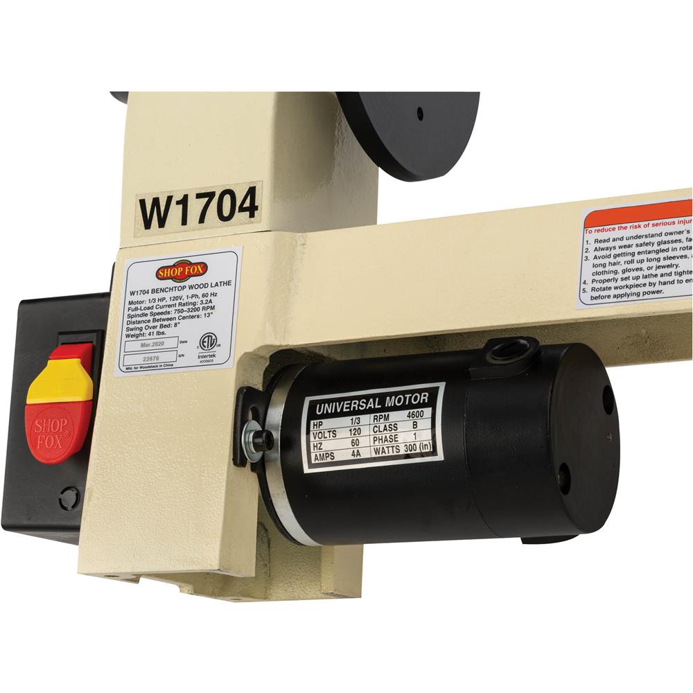 8" x 13" Benchtop Wood Lathe