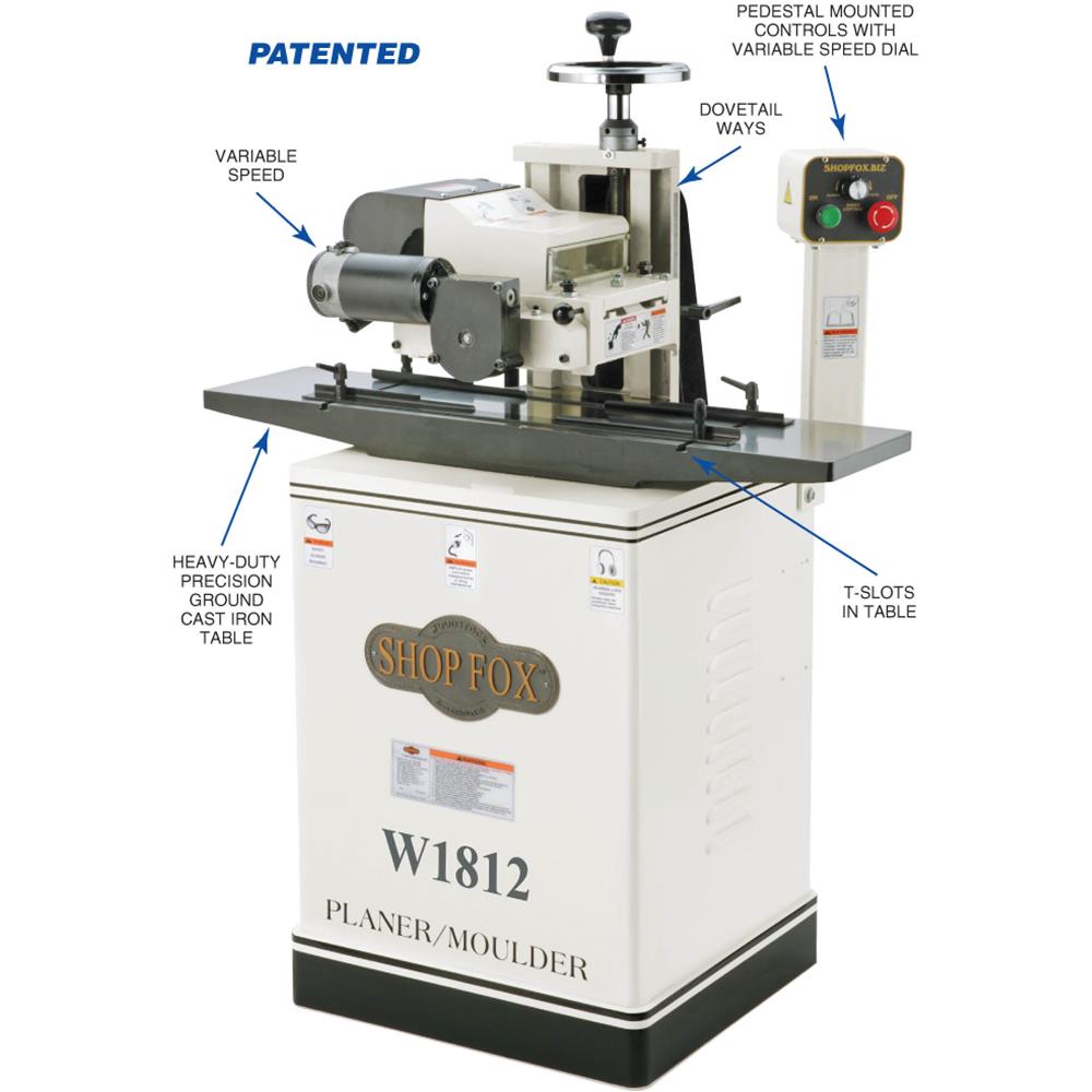 2 HP 7" Planer / Moulder with Stand