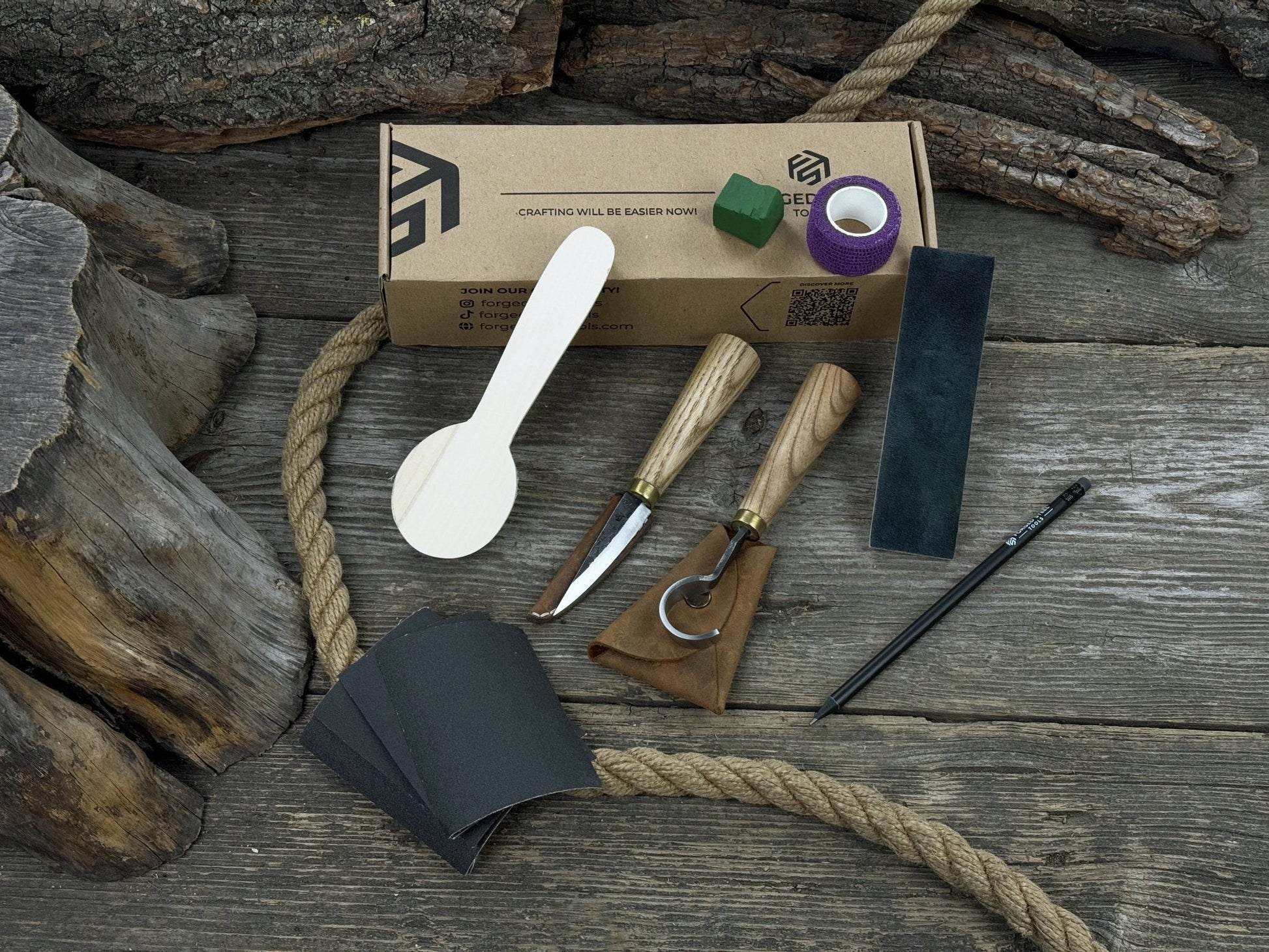 Wood Whittling Kit For Beginners – Spoon Carving Edition - Norfolk Wood Shop