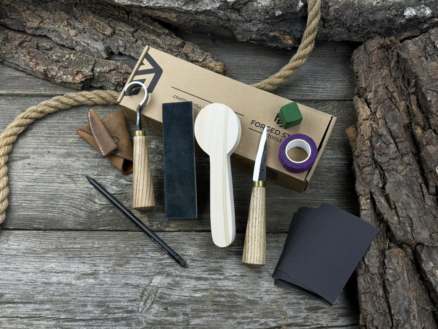 Wood Whittling Kit For Beginners – Spoon Carving Edition - Norfolk Wood Shop