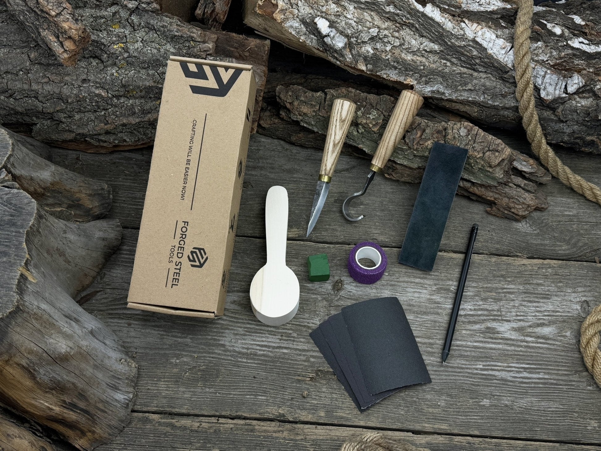 Wood Whittling Kit For Beginners – Spoon Carving Edition - Norfolk Wood Shop