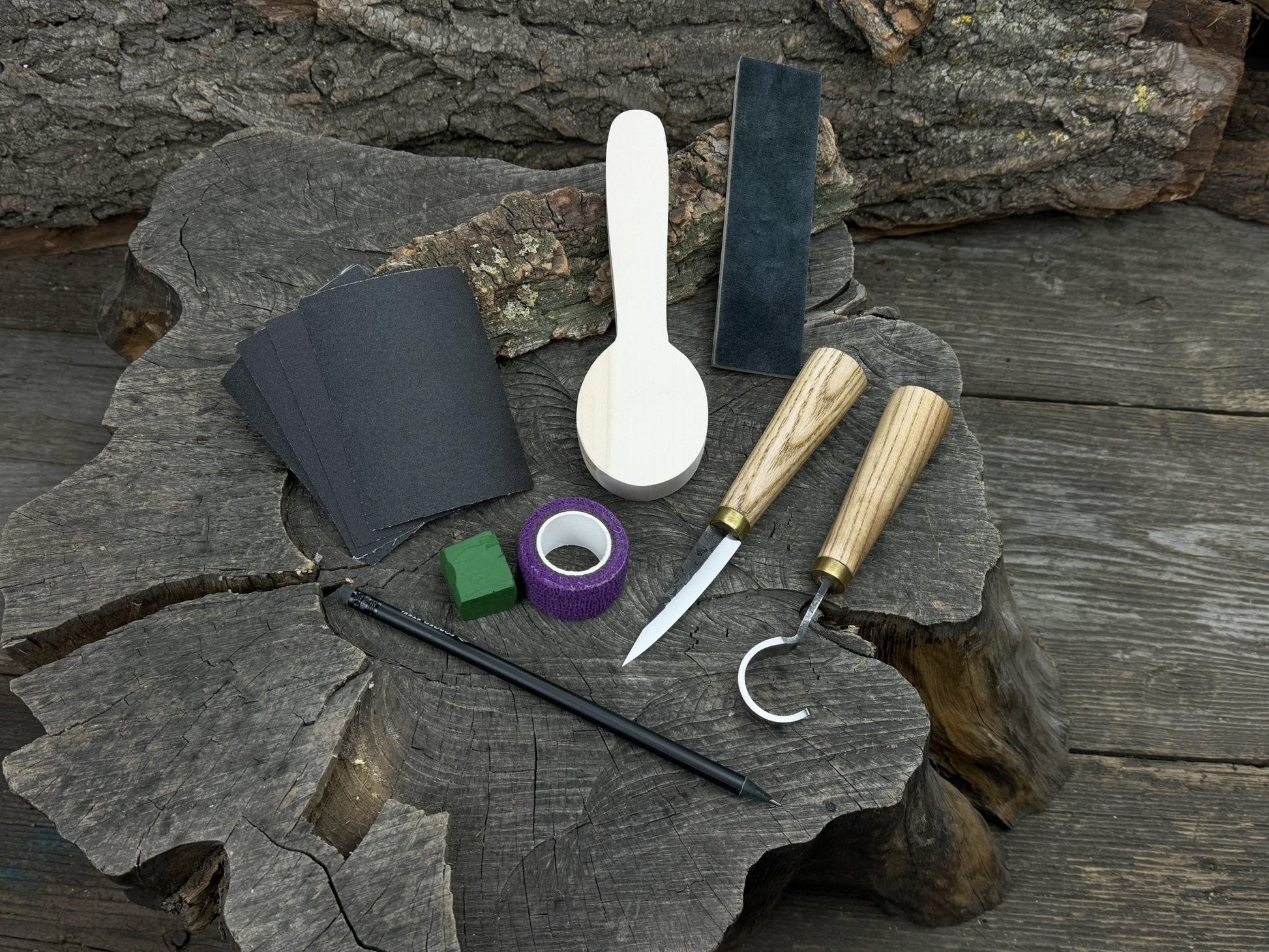 Wood Whittling Kit For Beginners – Spoon Carving Edition - Norfolk Wood Shop