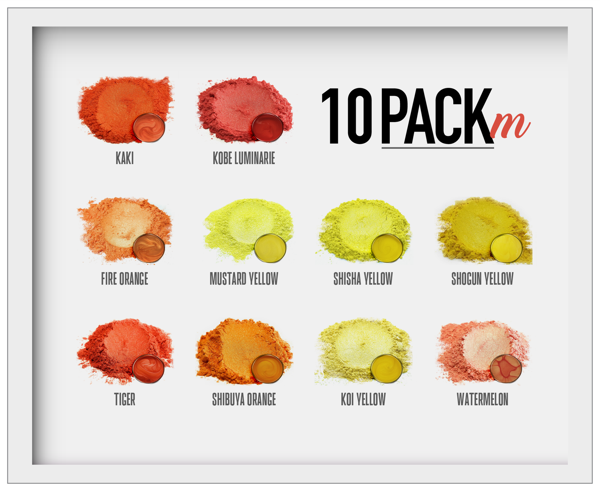 Orange Mica Powder Pigments