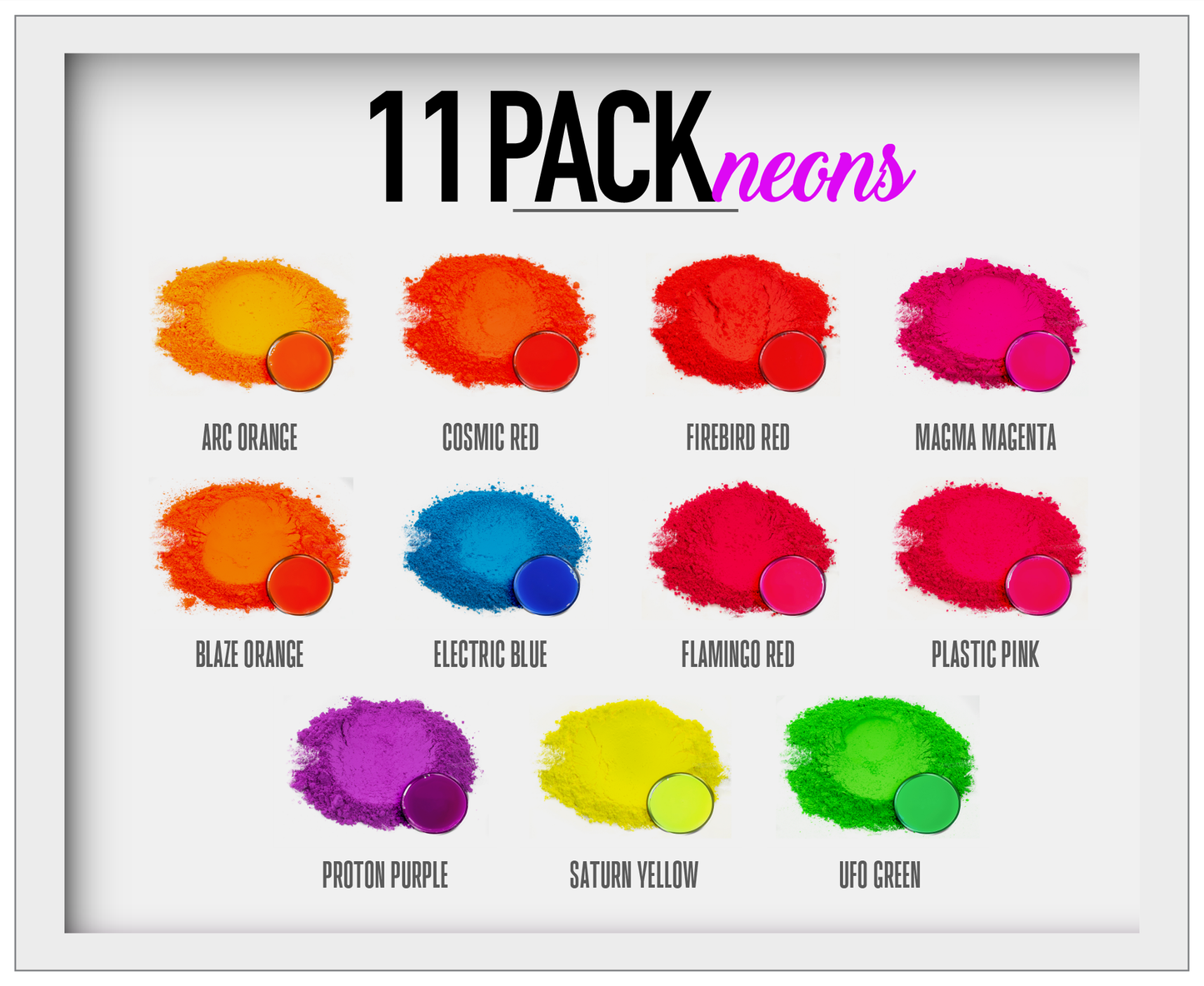 Neon Mica Powder Pigments