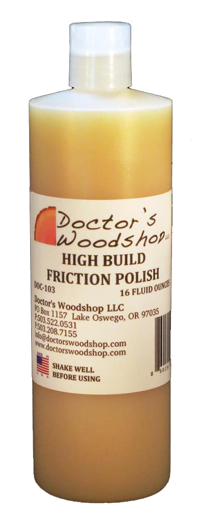 Wood Turning Finish - High Build Friction Polish - High Build Friction Polish 16oz.