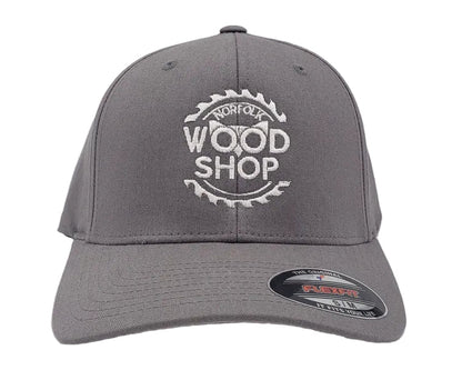 Norfolk Wood Shop Flexfit Hat – Small/Medium (S/M) Fitted Workshop Cap - Flexfit NWS Hats size S/M