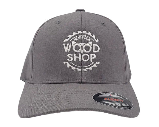 Norfolk Wood Shop Flexfit Hat – Small/Medium (S/M) Fitted Workshop Cap - Flexfit NWS Hats size S/M