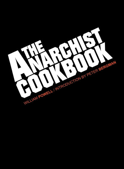 The Anarchist Cookbook - Norfolk Wood Shop
