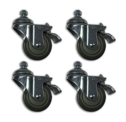 CASTERS SET OF 4 USE WITH OPEN STAND SuperMax Sanders - Norfolk Wood Shop