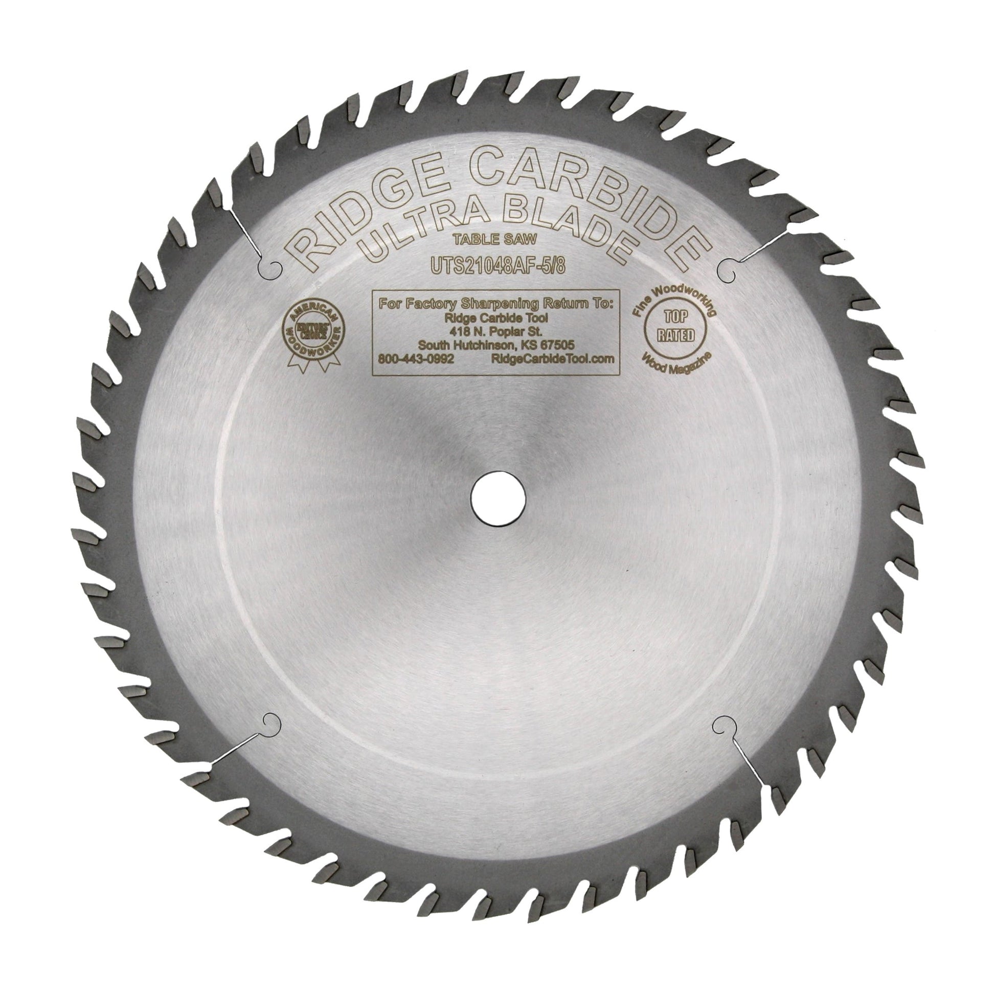Ridge Carbide 10" X 48T 25 ATB +20 HK .087 / .125" TS2000 ULTRA COMBO BLADE